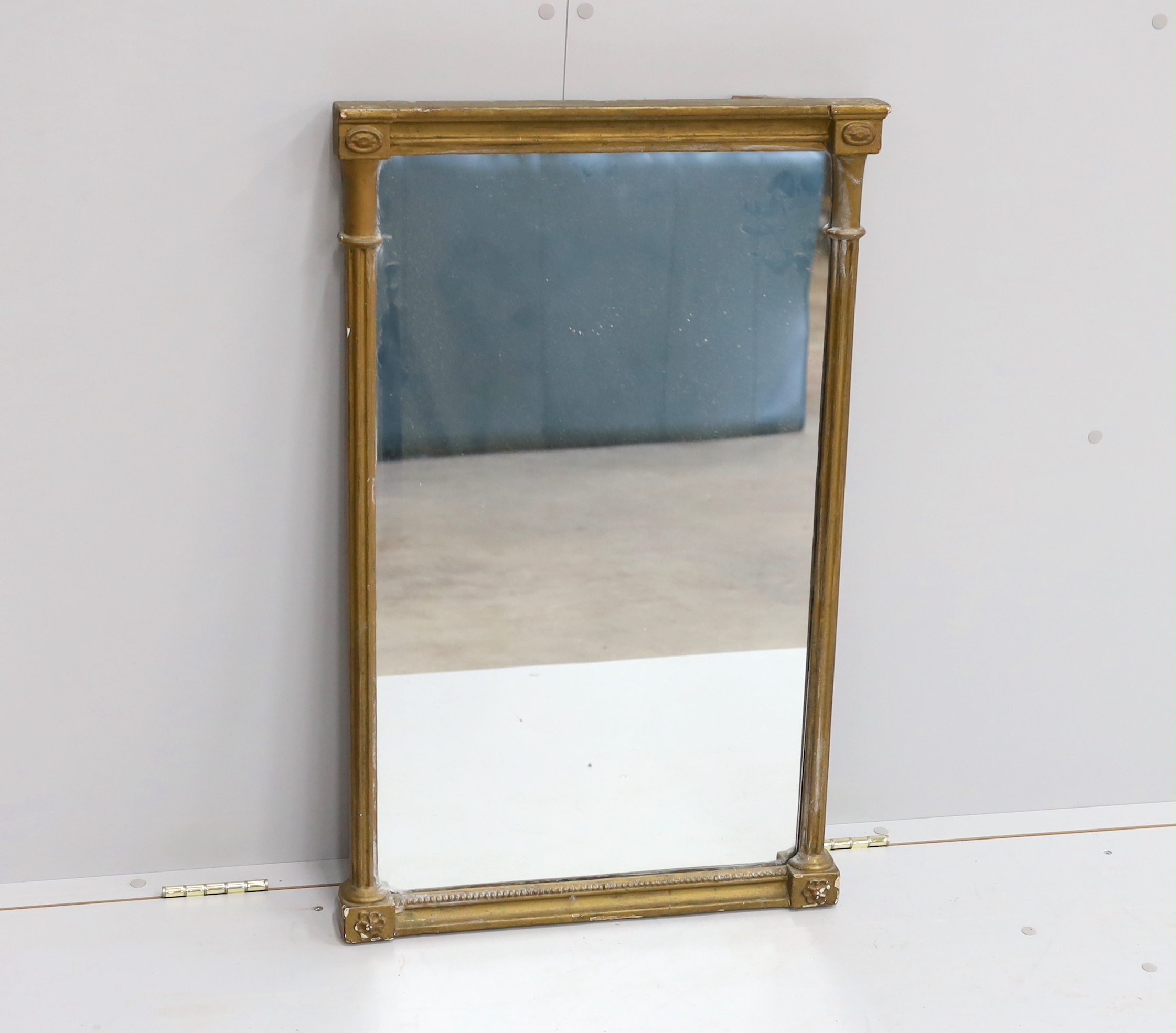 A Regency giltwood pier glass, width 52cm, height 84cm